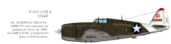 P-47D-2-RE da Força Aérea do Exército Americano (USAAF)