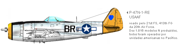 P-47N-1-RE da Força Aérea do Exército Americano (USAAF)
