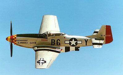 P-51D em vôo no Midland Airsho, Texas